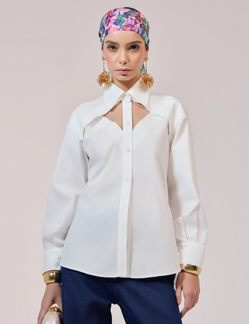 Camisa Off White Cut Out