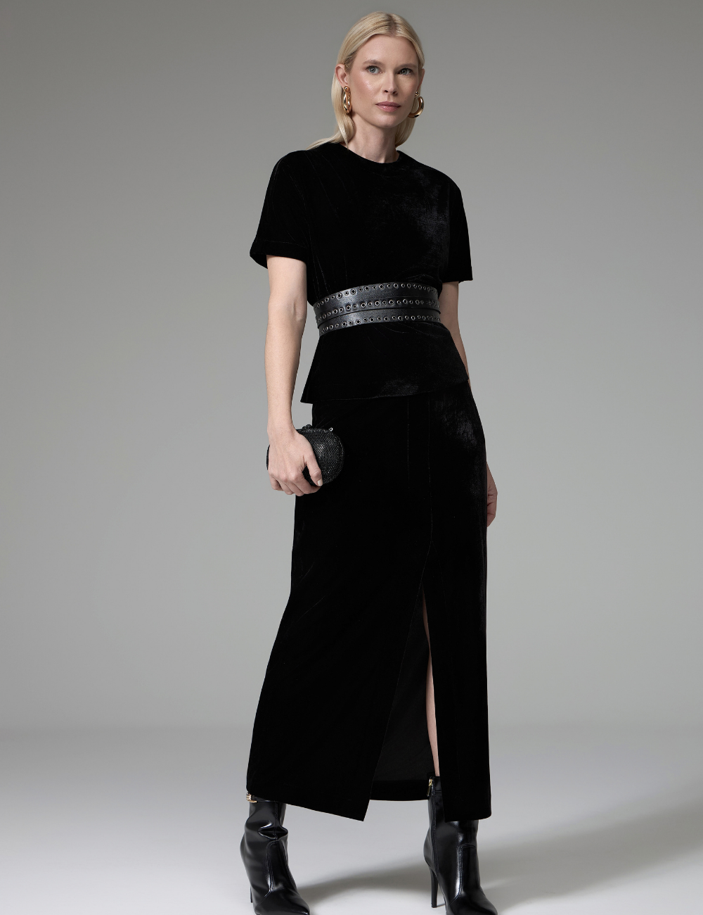 Conjunto Preto em Veludo