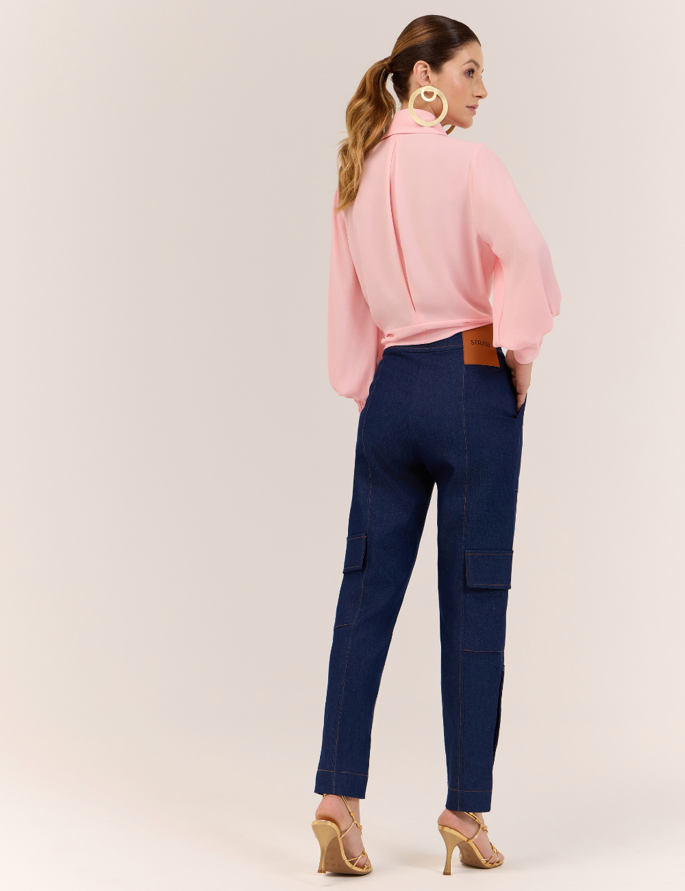 Camisa Rosa com Amarração