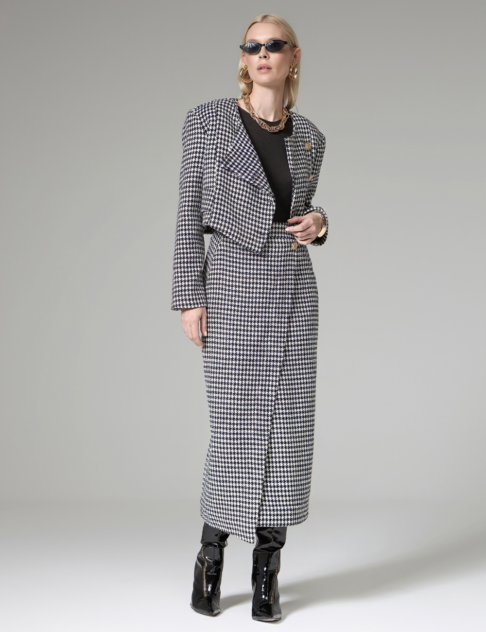 Saia Midi Pied Poule