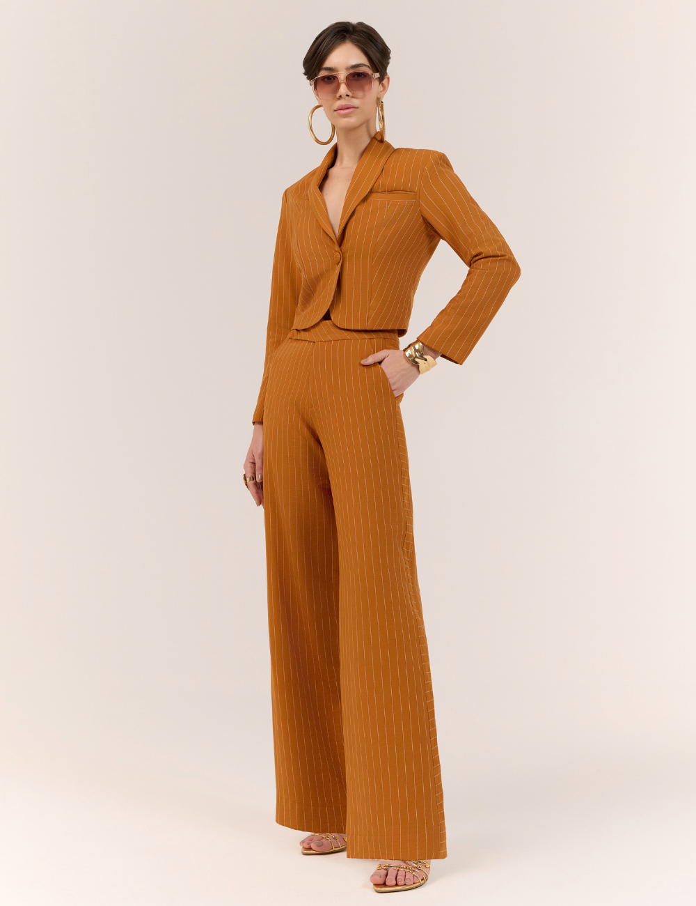 Conjunto Laranja Risca de Giz