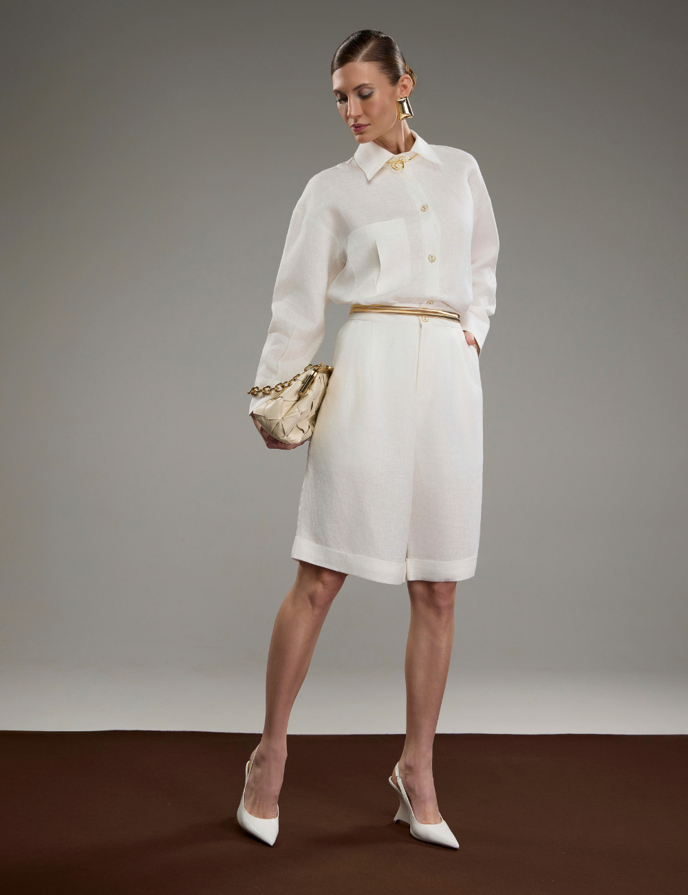 Conjunto Off White em Linho