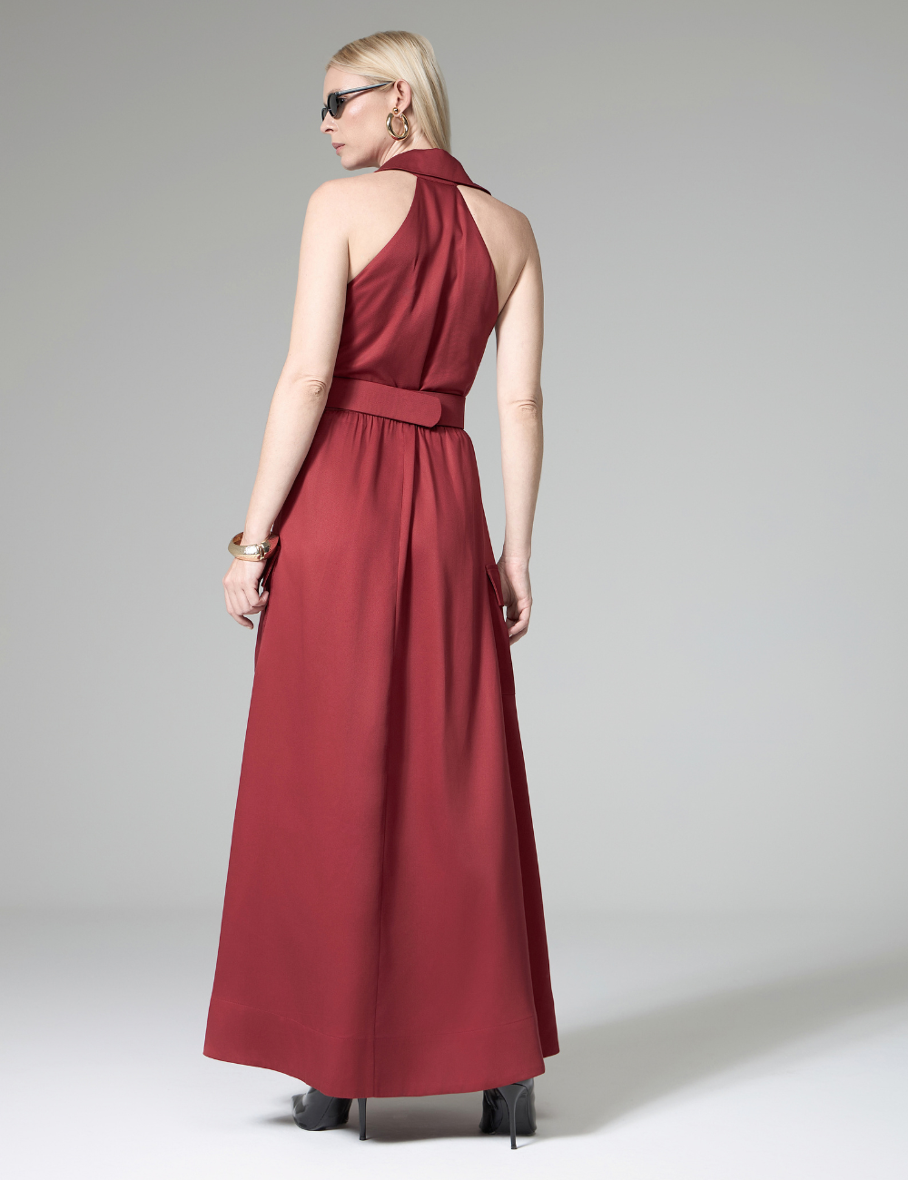 Chemise Longo Caramelo com Cinto