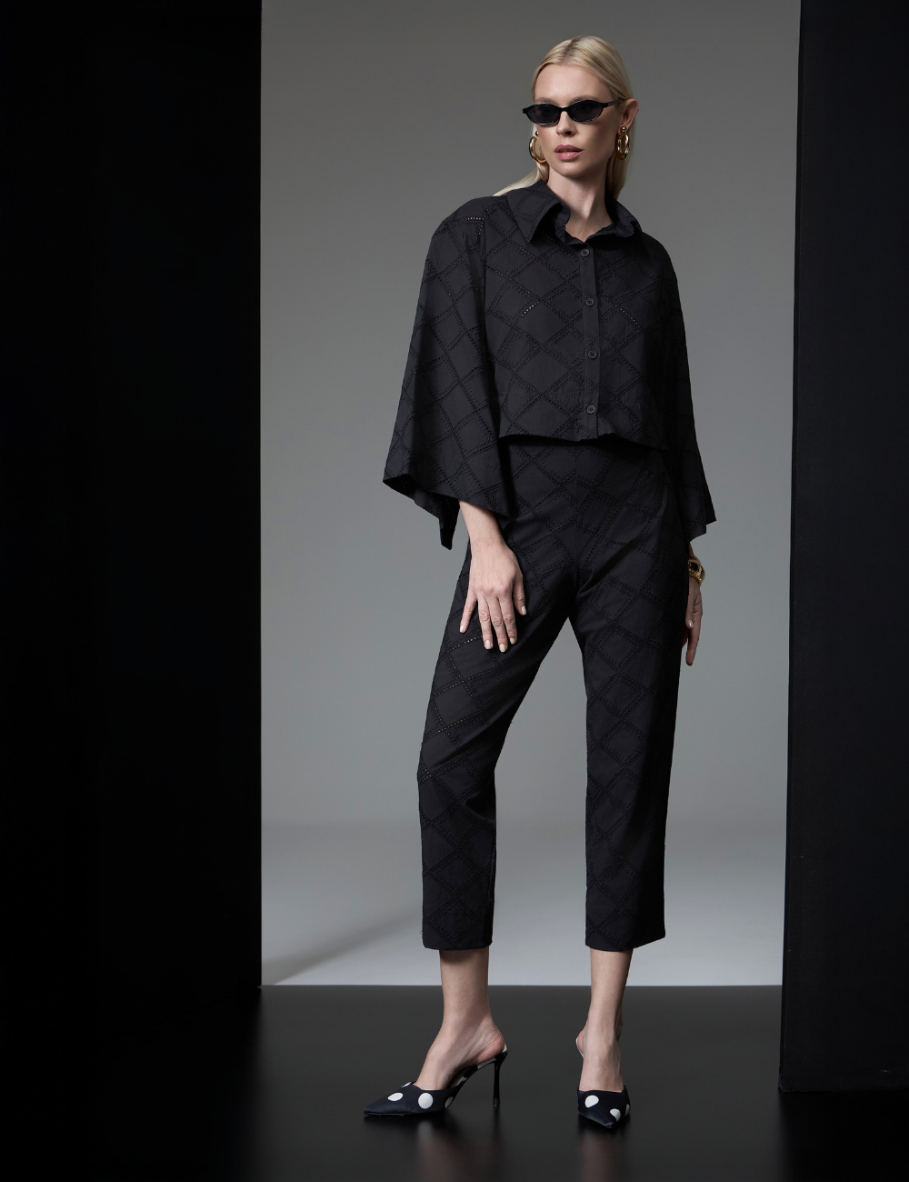 Conjunto Preto Bordado