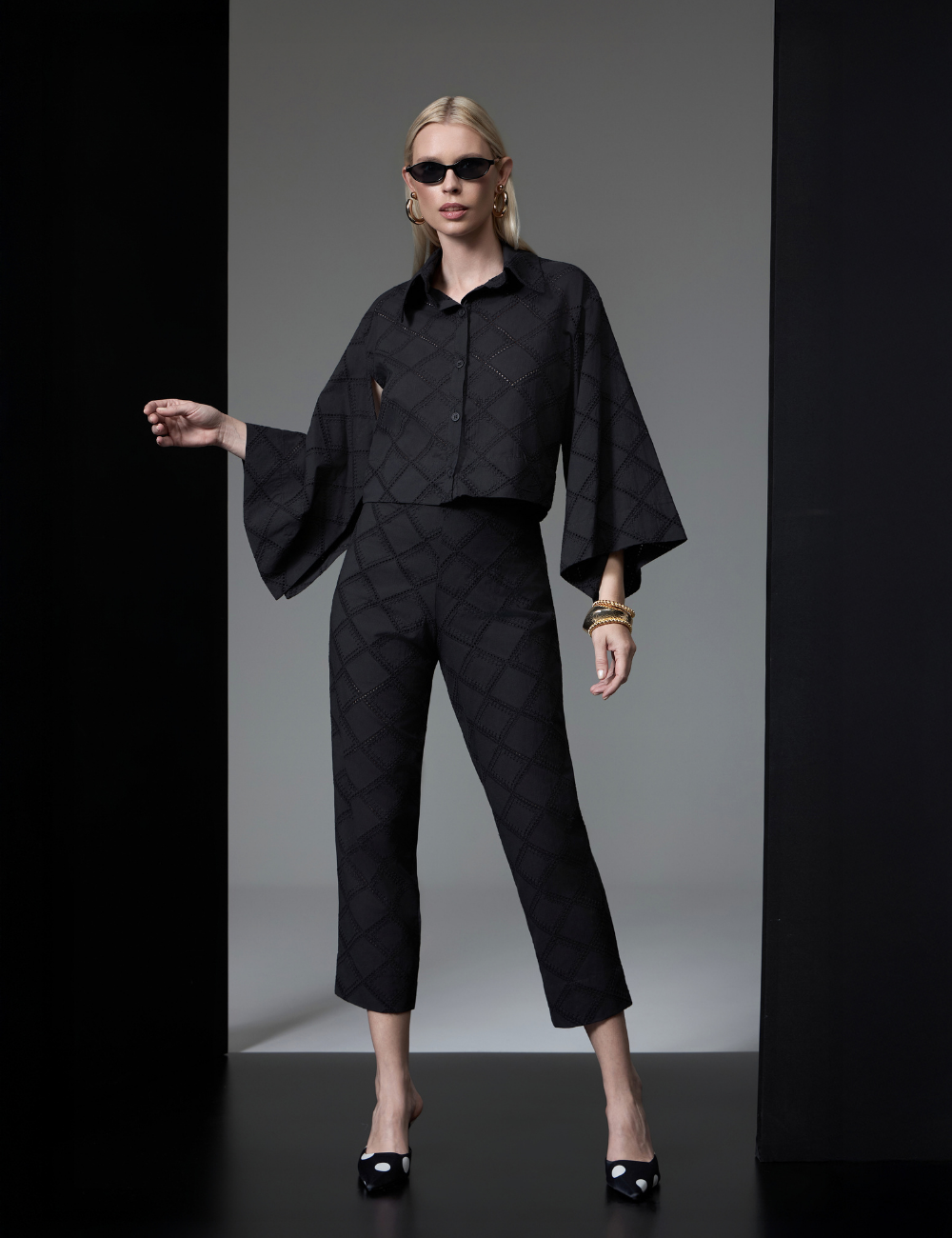 Conjunto Preto Bordado