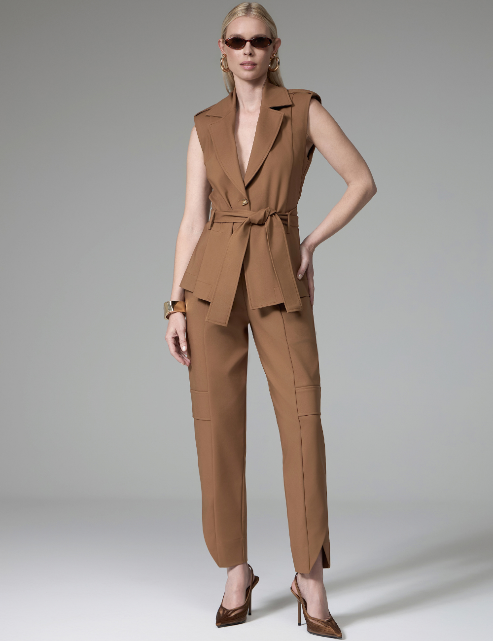 Calça Cenoura Marrom