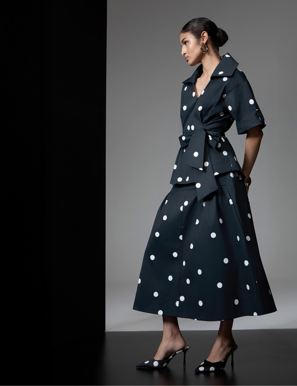 Saia Midi de Poás Preta