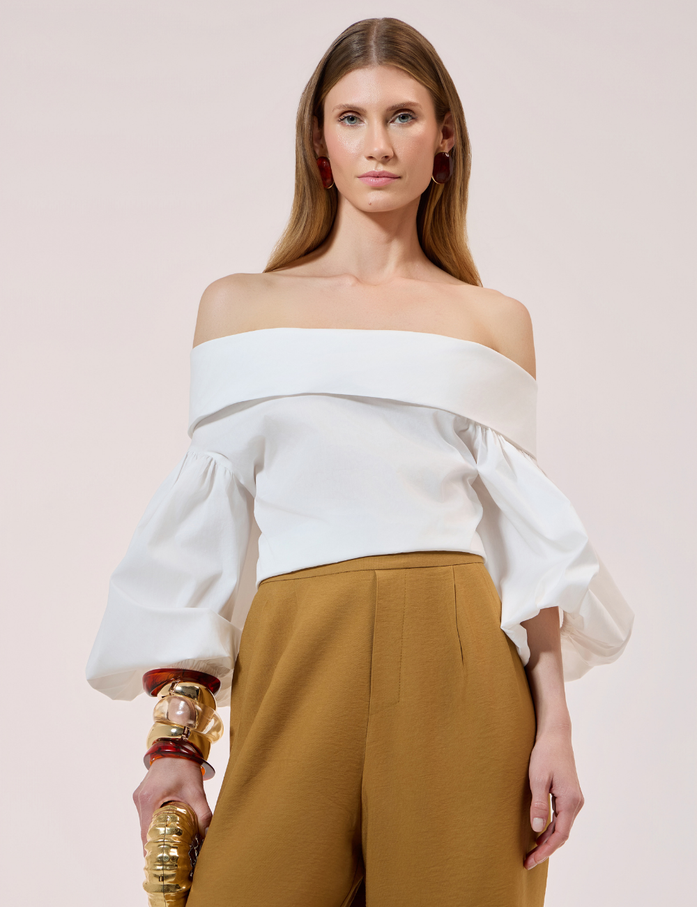 Blusa Balonê Off White