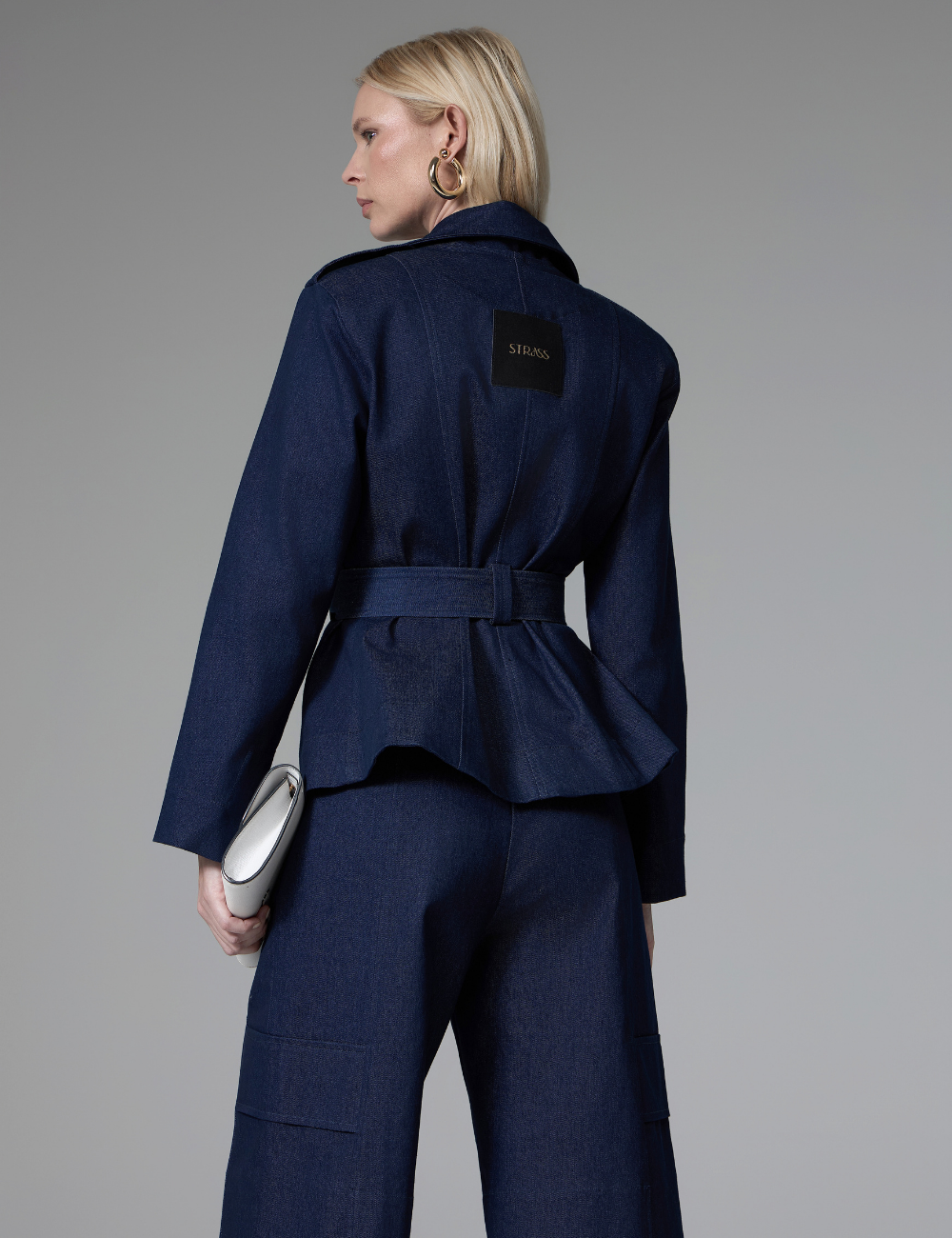 Casaco Jeans com Faixa