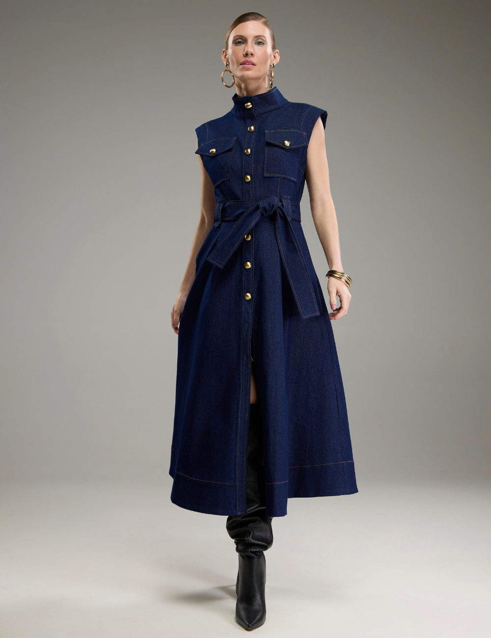 Chemise Jeans com Faixa