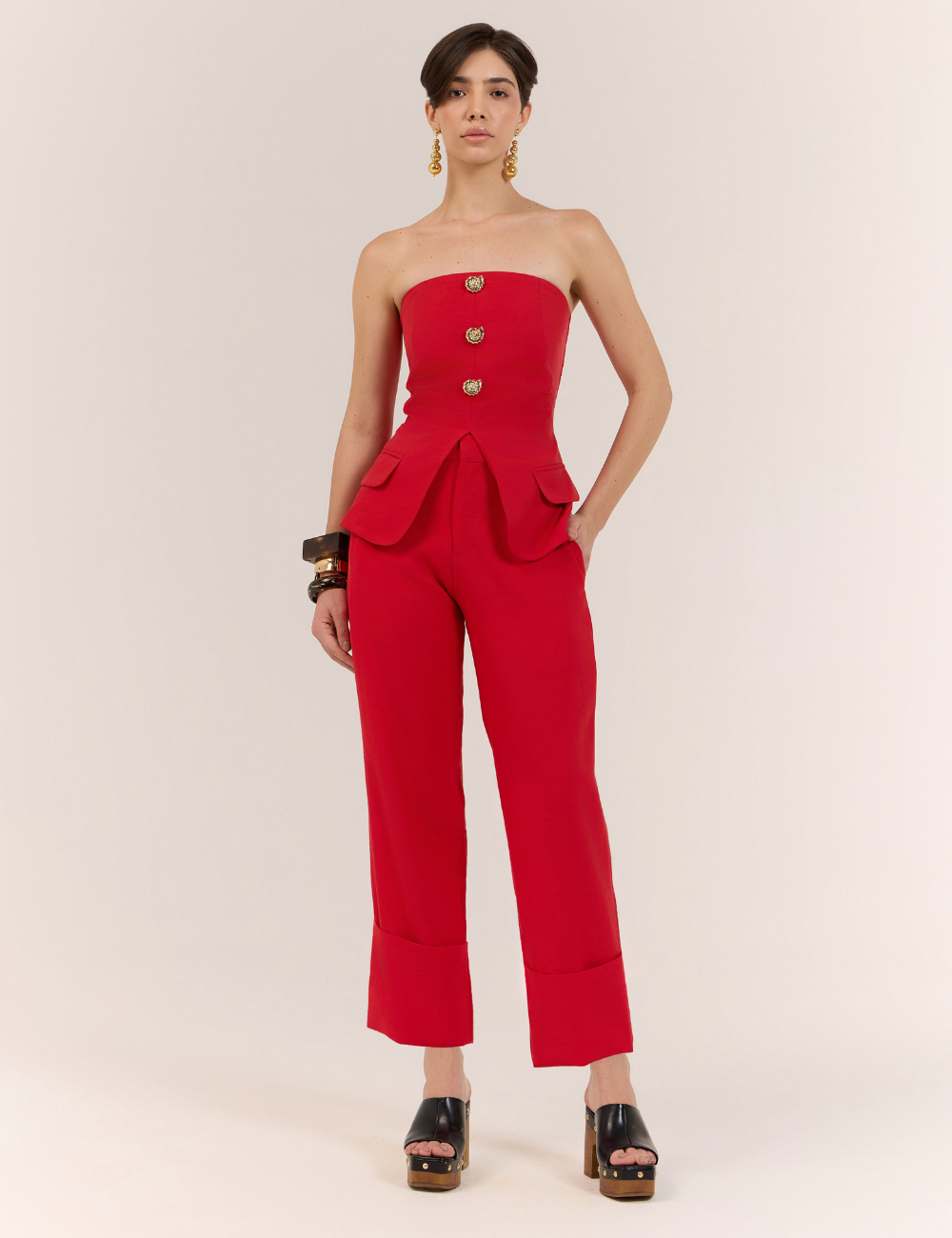 Conjunto Vermelho sem Alças