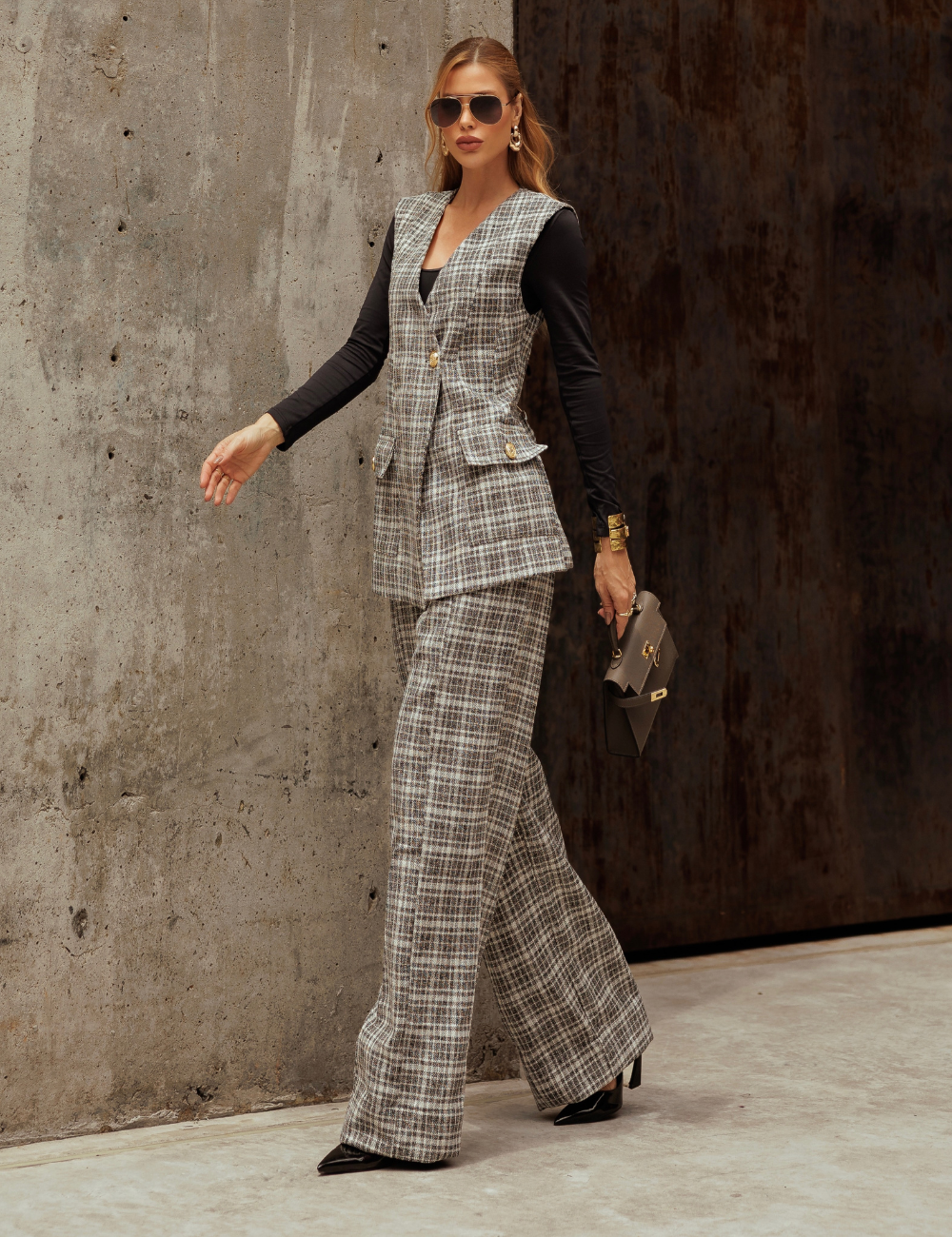 Conjunto Xadrez em Jacquard