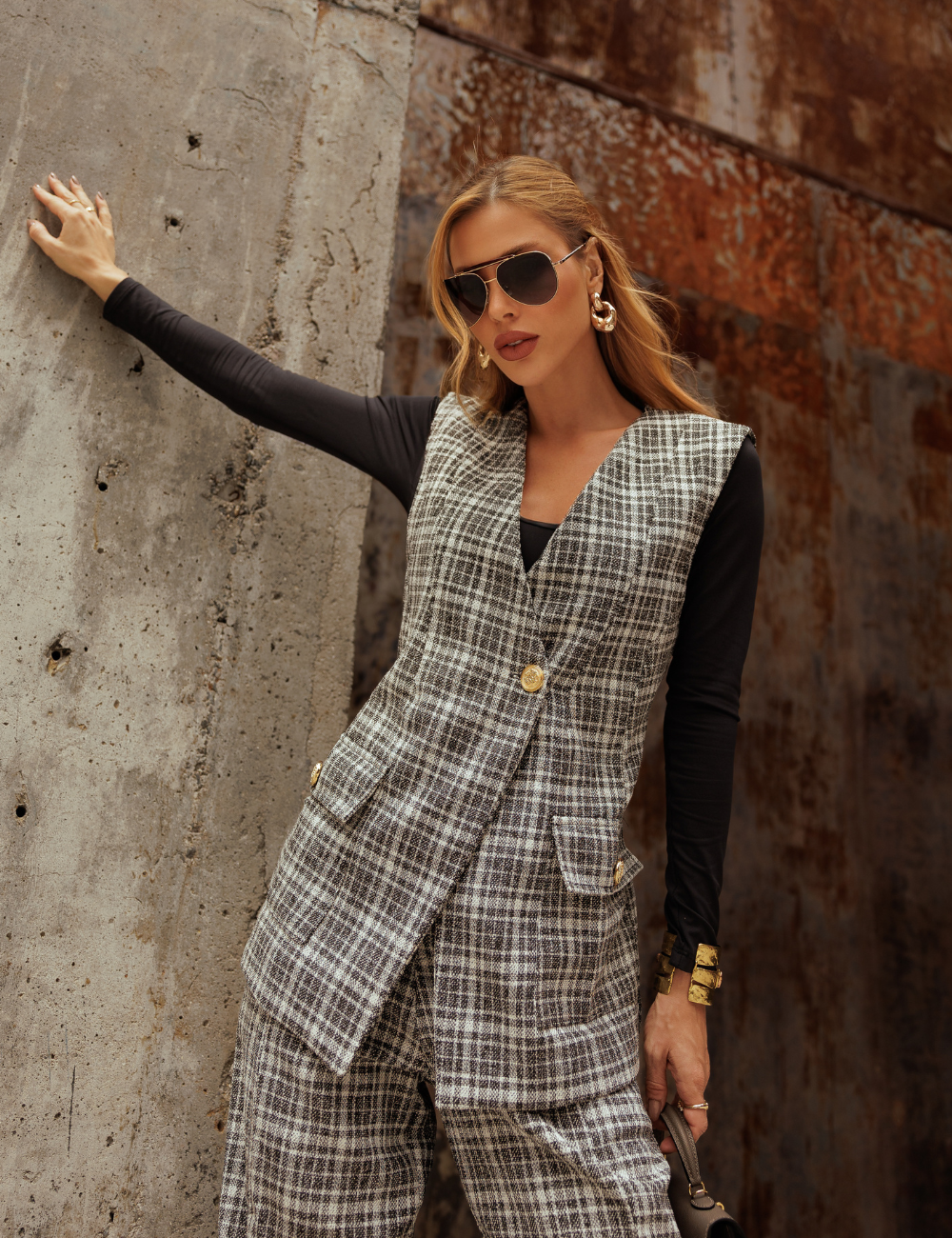 Conjunto Xadrez em Jacquard