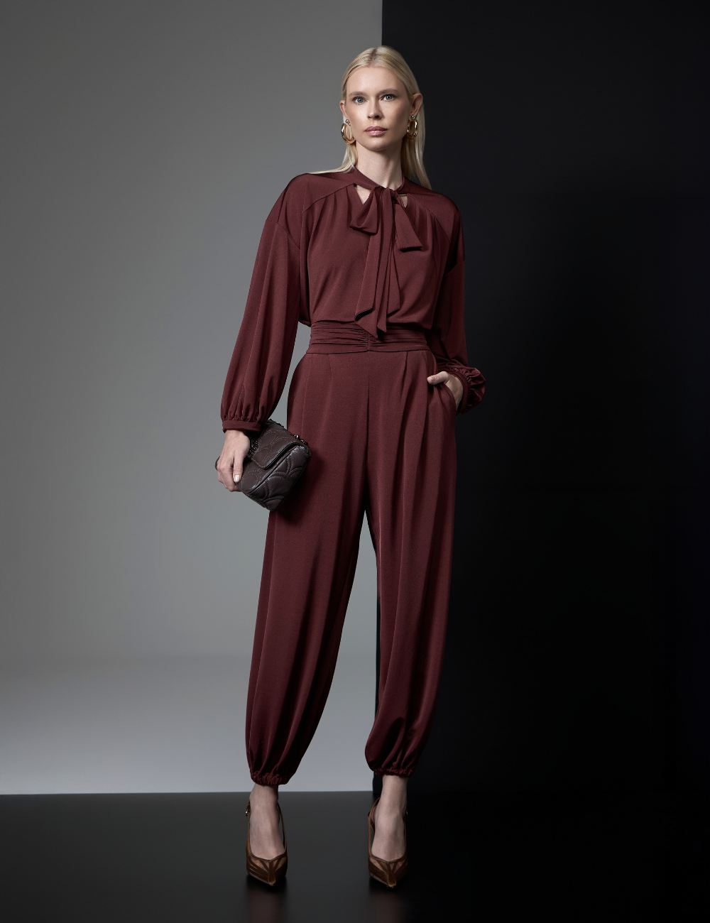 Conjunto Marrom em Jersey