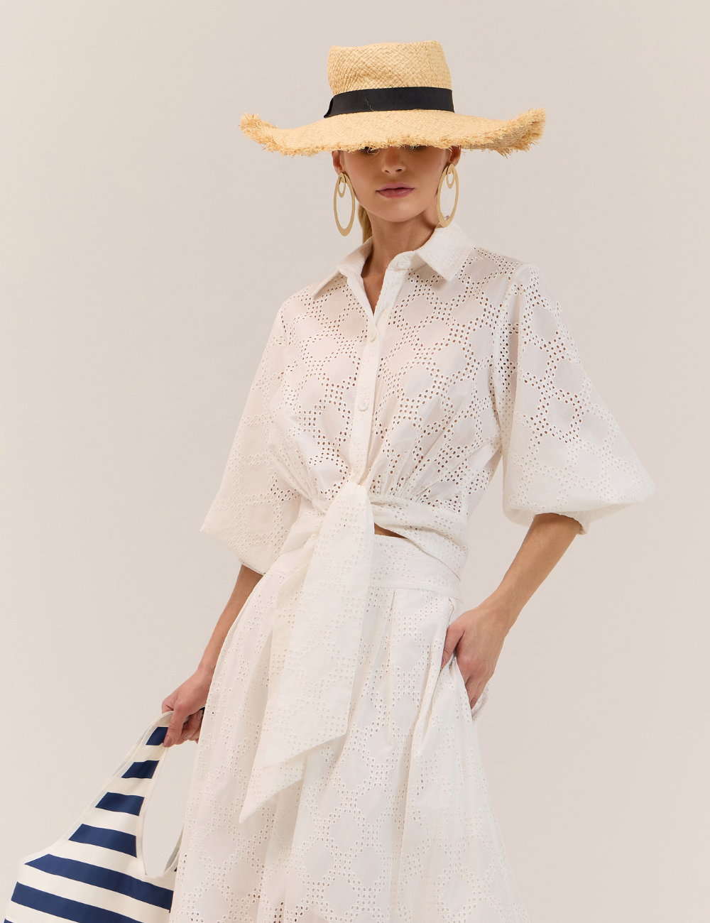 Camisa Off White em Laise
