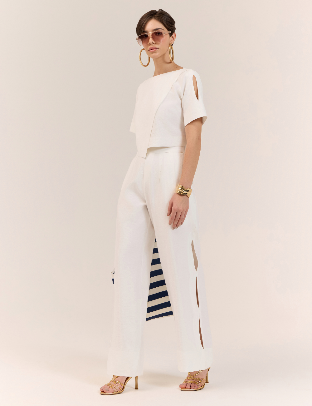 Conjunto Off White Assimétrico